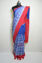 Picture of Sky Blue and Red Pochampally Ikkat Cotton Saree