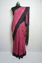 Picture of Pink and Black Pochampally Ikkat Cotton Saree