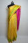 Picture of Light Yellow and Pink Pochampally Border Uppada Silk Saree