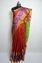 Picture of Brick Red and Green Pochampally Border Uppada Silk Saree