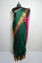 Picture of Dark Green and Pink Uppada Silk Saree