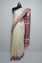 Picture of Cream and Maroon Ghicha Silk Saree