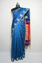 Picture of Peacock Blue and Red Handloom Silk Saree