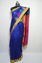 Picture of Royal Blue and Pink Jamdani Silk Saree