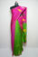 Picture of Half and Half Pink and Green Jamdani Silk Saree