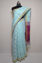 Picture of Cool Blue and Purple Jamdani Silk Saree