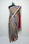 Picture of Grey and Purple Jamdani Silk Saree