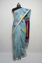 Picture of Turkish Blue and Purple Jamdani Silk Saree