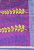 Picture of Turkish Blue and Purple Jamdani Silk Saree