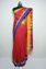 Picture of Red Jute Silk Saree with Jamdani Work