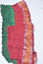 Picture of Green and Red Bandani Cotton Zari Saree