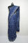 Picture of Indigo Dabu Handblock Print Chanderi Silk Saree