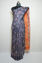 Picture of Prussian Blue and Orange Batik Print Bhagalpuri Silk Saree