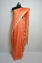 Picture of Melon Orange Plain Bhagalpuri Silk Saree