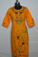 Picture of Mango Yellow Round Neck Embroidered Kurta