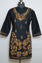 Picture of Black V-Neck Embroidered Kurta