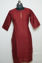 Picture of Maroon Plain Style Round Neck Kurta
