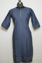 Picture of Grey Plain Style Round Neck Kurta