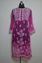 Picture of Hand Embroidered Pink and White Georgette Lucknow Chikankari kurti