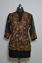 Picture of Hand Embroidered Black Georgette Lucknow Chikankari Short kurti