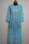 Picture of Hand Embroidered Sky Blue Lucknow Chikankari Anarkali kurti