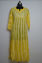 Picture of Hand Embroidered Yellow Lucknow Chikankari Anarkali kurti