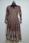 Picture of Hand Embroidered Brown Lucknow Chikankari Anarkali kurti