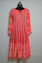 Picture of Hand Embroidered Neon Red Lucknow Chikankari Anarkali kurti