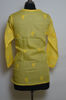 Picture of Hand Embroidered Yellow Cotton Lucknow Chikankari Short kurti