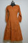 Picture of Hand Embroidered Brown Cotton Lucknow Chikankari Anarkali kurti