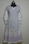 Picture of Hand Embroidered White Cotton Lucknow Chikankari Umbrella kurti