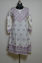 Picture of Hand Embroidered White Cotton Lucknow Chikankari Umbrella kurti