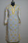Picture of Hand Embroidered White Arvind Cotton Lucknow Chikankari kurti