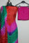 Picture of Muti colour Tie and Dye Bandhani Art silk Dress Material