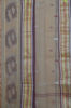Picture of Nude Bengal Cotton Saree with Maroon Pochampally Design