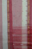 Picture of Red and Ivory-White Stripes Bengal Cotton Saree