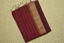 Picture of Maroon Handloom Silk Saree with Zari Stripes