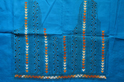 Picture of Anand Blue Kantha Embroidery Blouse