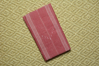 Picture of Red and Ivory-White Stripes Bengal Cotton Saree