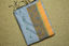 Picture of Sweet Grey and Green Baha Naksha Saree with Kata Butta and Melon Orange Floral Border