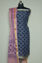 Picture of Grey and Pink Floral Kota Doria Dress Material