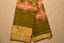 Picture of Mustard Yellow and Olive Green Pochampally Ikkat Silk Cotton Saree