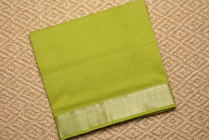 Picture of Parrot Green Mangalagiri Handloom Cotton Saree