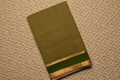 Picture of Green and Nude Mangalagiri Handloom Cotton Saree
