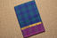 Picture of Royal Blue and Sea Green Checks Mangalagiri Handloom Cotton Saree