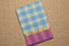 Picture of Ivory White and Blue Checks Mangalagiri Handloom Cotton Saree