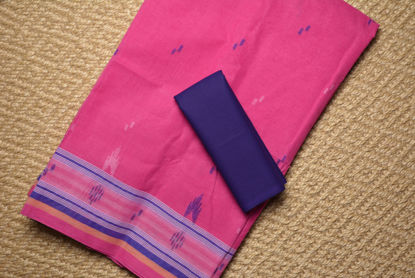 Picture of Pink Bengal Cotton Saree