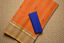 Picture of Orange Stripes Bengal Cotton Saree