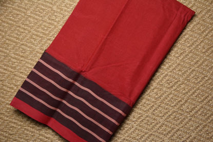 Picture of Red and Black Big Border Bengal Cotton Saree