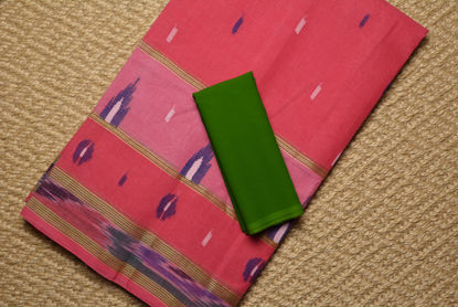 Picture of Pink Bengal Cotton Saree